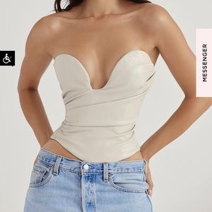 House of CB vegan leather corset